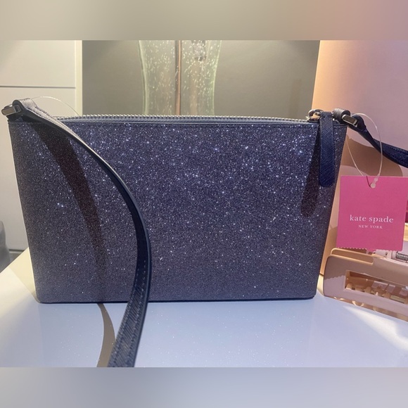 NWT Kate Spade Joeley Glitter Dusk Navy Crossbody Bag – Unopened, Unused - Picture 3 of 4